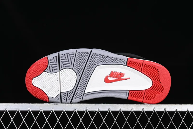 All categories Air Jordan Jordan series basketball shoes Air Jordan 4 P version Air Jordan 4 Retro "Bred Reimagined" AJ4 Joe 4 black red FV5029-006